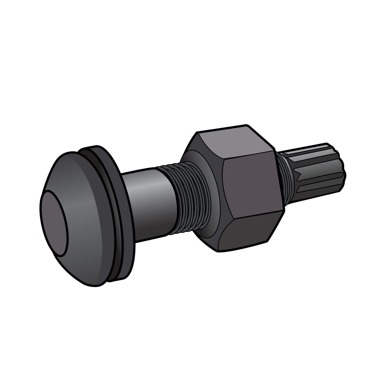 1 1/4 x 4 1/2" A325 TC BOLT