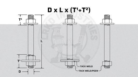 LRKD Industries A354 Anchor Studs
