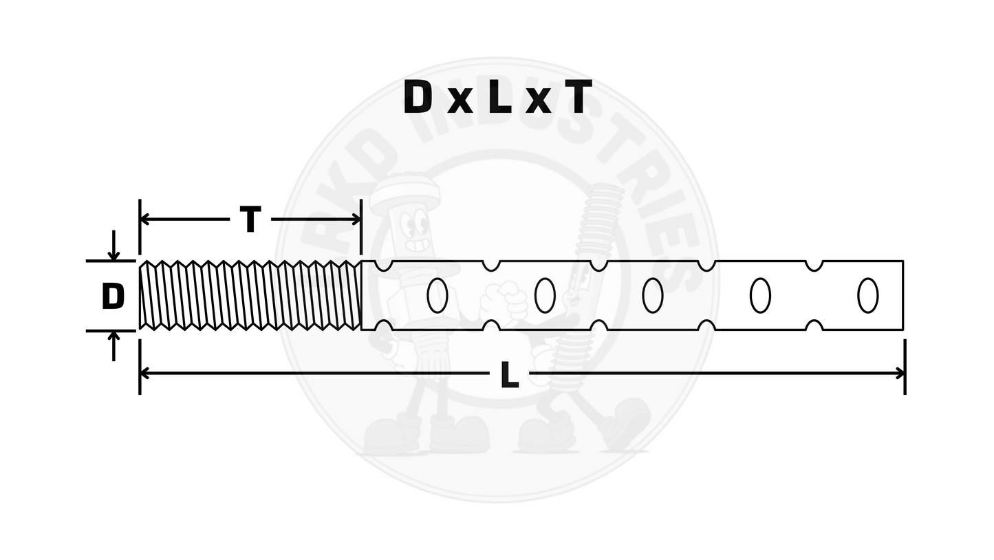 LRKD INDUSTRIES ASTM A36 SWEDGED RODS