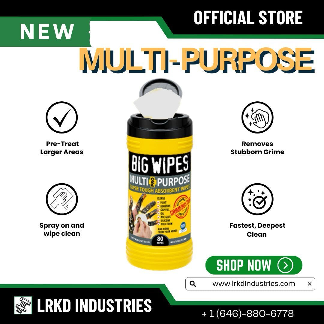 Big Wipes Multi-Purpose Pro Super Tough Absorbent Wipes 80 Count