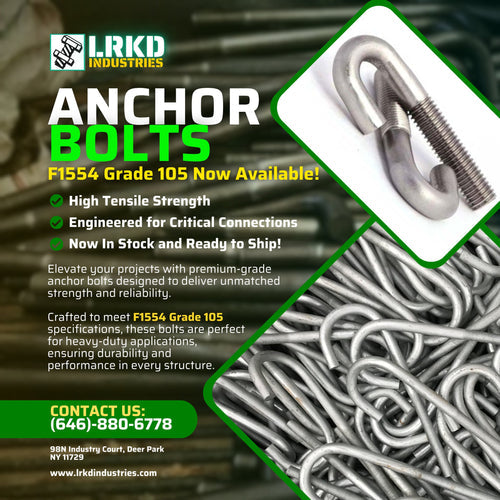 F1554 Grades 55 And 105 Anchor Bolts: Everything You Should Know