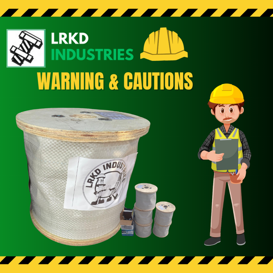 LRKD Rigging Products WARNINGS & CAUTIONS