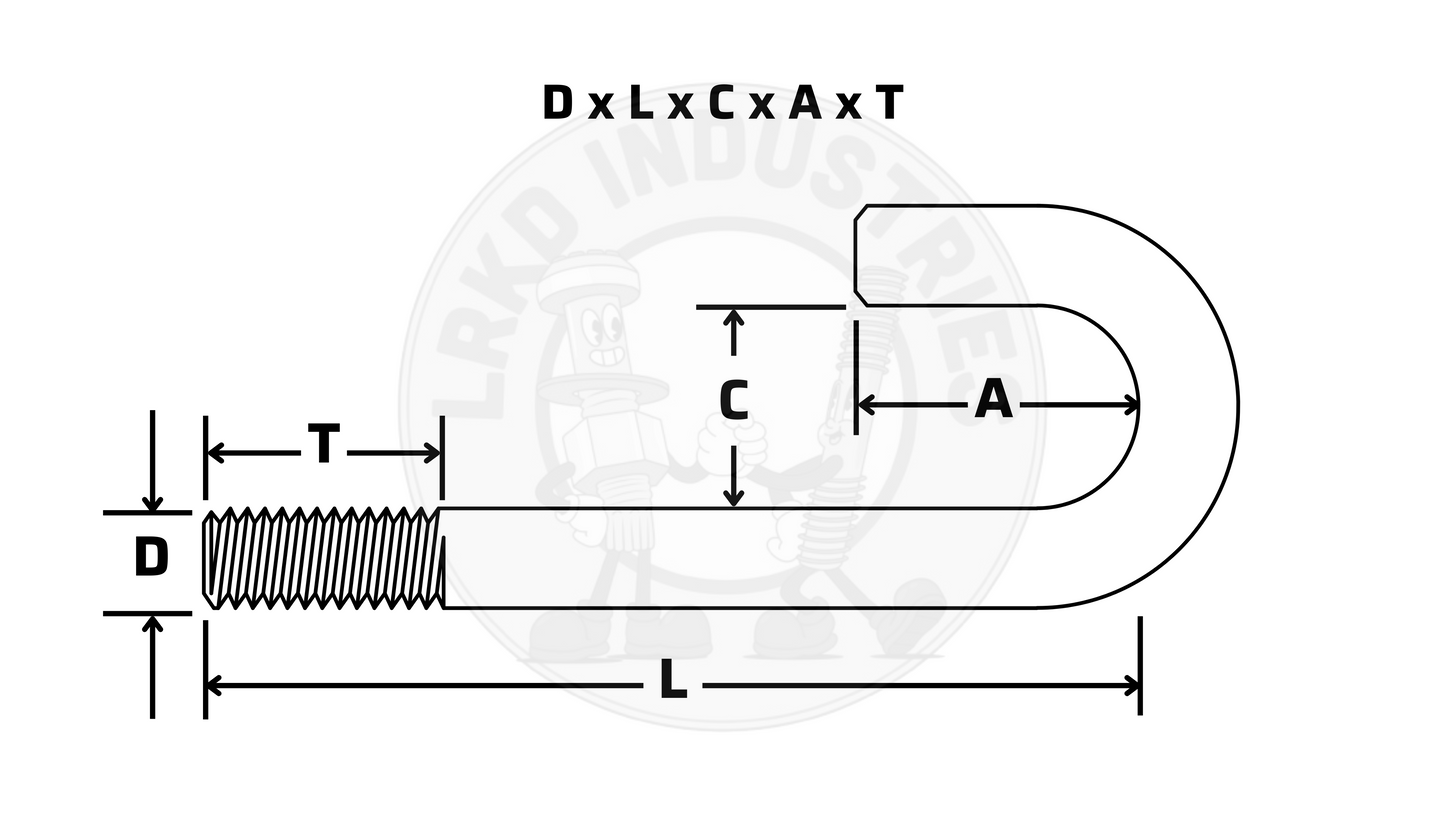 Round Hook Anchor Bolt Custom Threaded Rod