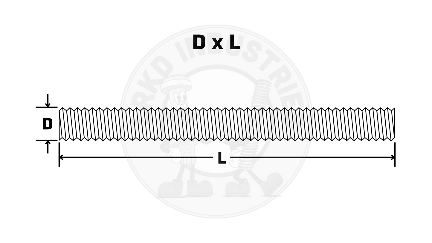 LRKD INDUSTRIES ASTM F1554 FULLY THREADED ANCHOR RODS