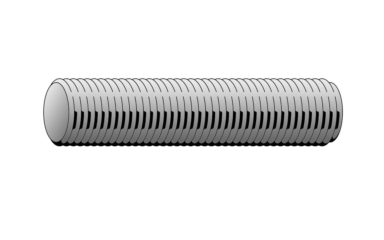 9/16" x 12'-0" Full Threaded Rod Galvanized