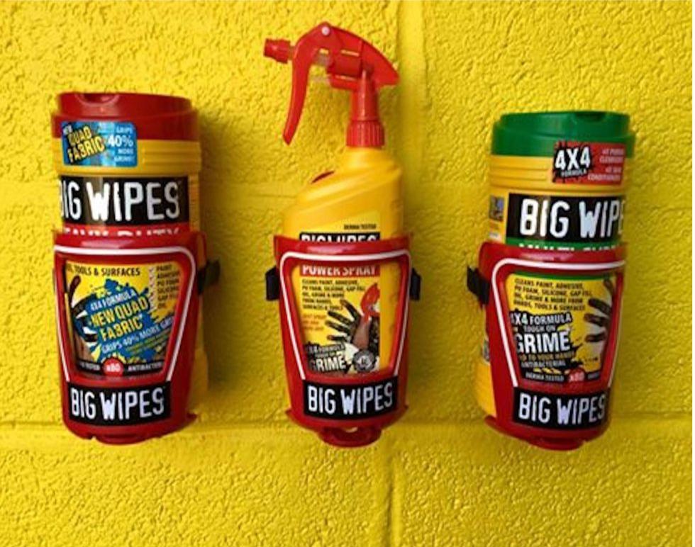 Big Wipes The CAGE Wall and Van Bracket