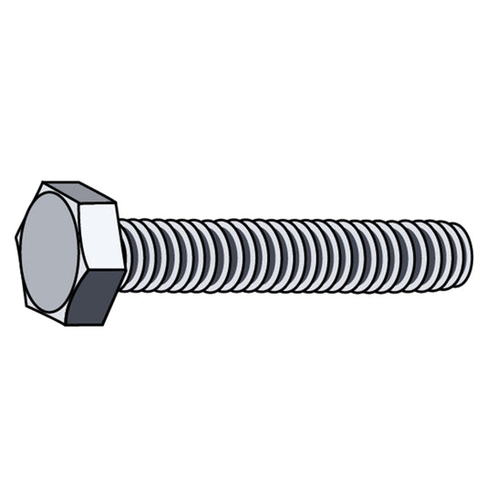 1/2" x 2" Hex Tap Bolt ZP