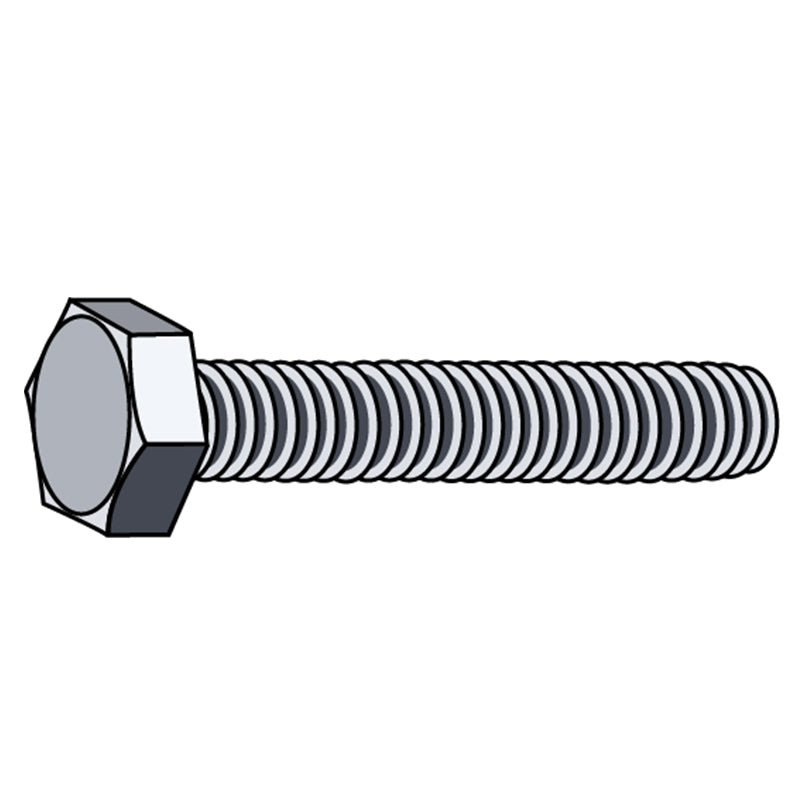 3/8" x 4" Hex Tap Bolt ZP